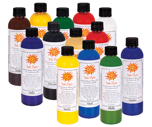 Sun Dye 250mL 13 Assorted Colours - ZartArt Catalogue