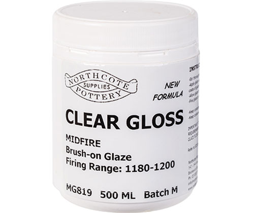 Midfire Brush on Glaze 500mL Clear Gloss - ZartArt Catalogue