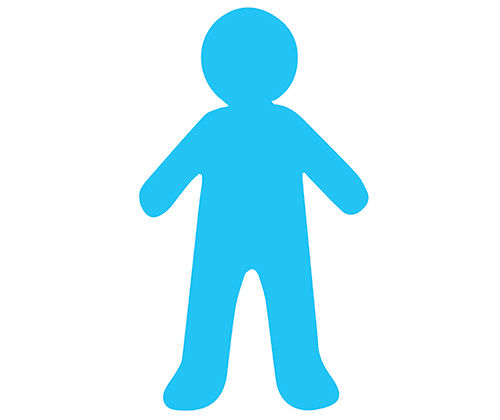 Pre-Cut Paper People Shapes Coloured 48s - ZartArt Catalogue