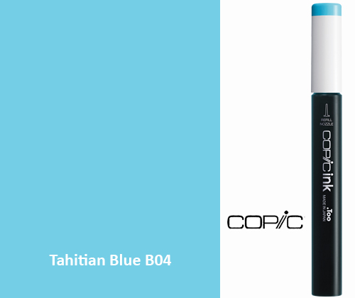 Copic Refill Ink B04 Tahitian Blue 12mL - ZartArt Catalogue