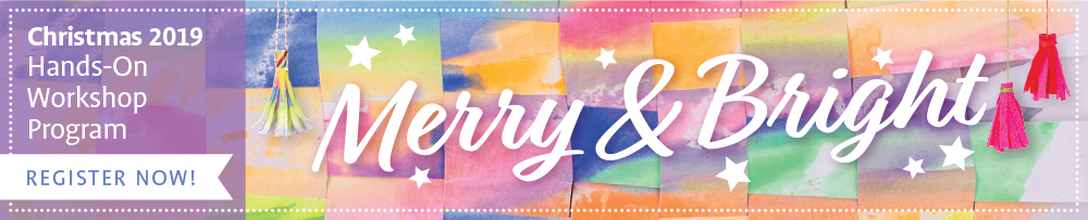 Zart Christmas Workshop Program 2019 - Merry & Bright - Banner Image