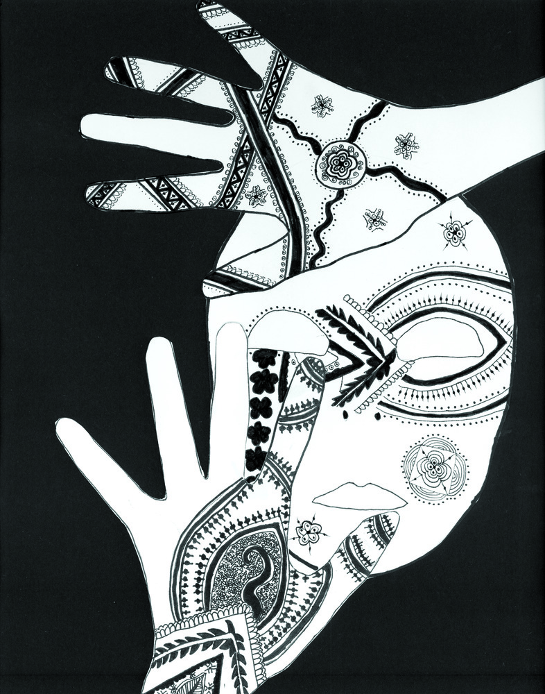 Fineline Pen Faces Body Art ZartArt