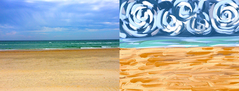 Van Gogh inspired lanscape painting with ipad activity outcome example by Dee Zabel Ipad Landscapes Banner Web 800x307